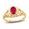 Thumbnail Image 0 of Natural Ruby Ring 14K Yellow Gold