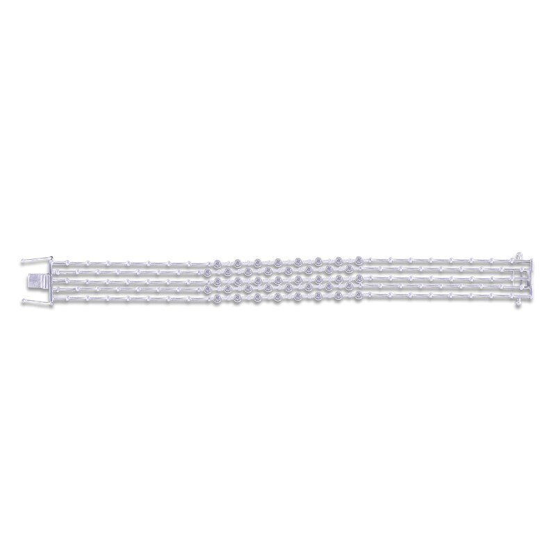 Diamond Tennis Bracelet 1-1/2 ct tw Round 14K White Gold 7"