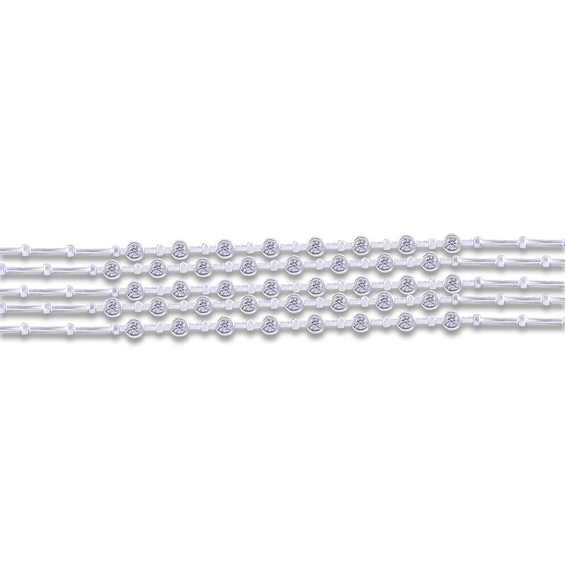 Diamond Tennis Bracelet 1-1/2 ct tw Round 14K White Gold 7"
