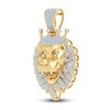 Thumbnail Image 2 of Diamond Lion Charm 1 ct tw Round 14K Yellow Gold