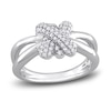 Thumbnail Image 0 of Y-Knot Diamond Ring 1/4 ct tw Round 14K White Gold