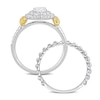 Thumbnail Image 3 of Y-Knot Diamond Bridal Set 7/8 ct tw Round 14K Two-Tone Gold