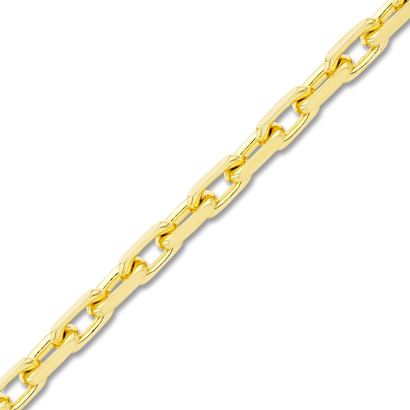 Main Image 2 of Men's Solid Anchor Chain Bracelet 10K Yellow Gold 8.5" 4.6mm