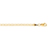 Thumbnail Image 2 of Mariner Link Chain Anklet 14K Yellow Gold 10"