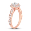 Thumbnail Image 2 of Diamond Engagement Ring 1-1/3 ct tw Princess/Round 14K Rose Gold