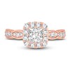 Thumbnail Image 3 of Diamond Engagement Ring 1-1/3 ct tw Princess/Round 14K Rose Gold