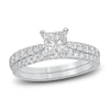 Thumbnail Image 1 of Diamond Bridal Set 1-3/4 ct tw Princess/Round 14K White Gold