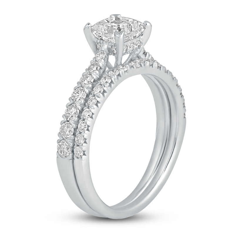 Main Image 2 of Diamond Bridal Set 1-3/4 ct tw Princess/Round 14K White Gold