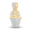 Thumbnail Image 1 of Diamond Basketball Charm 1/2 ct tw Round 14K Yellow Gold