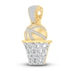 Thumbnail Image 2 of Diamond Basketball Charm 1/2 ct tw Round 14K Yellow Gold