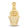 Thumbnail Image 3 of Diamond Basketball Charm 1/2 ct tw Round 14K Yellow Gold