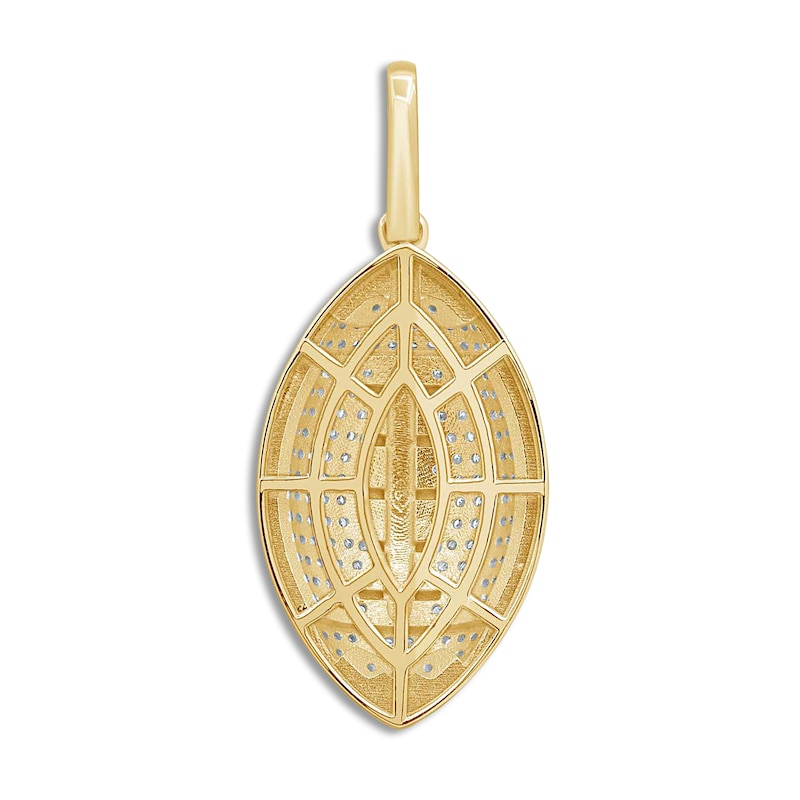 Main Image 3 of Diamond Football Charm 3/8 ct tw Round 14K Yellow Gold