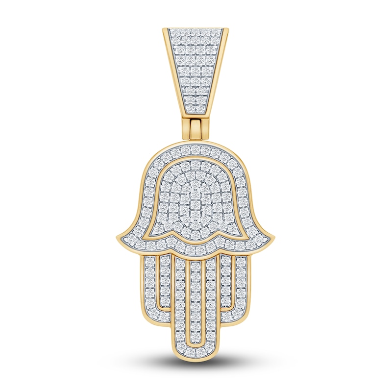 Diamond Hamsa Charm 1/4 ct tw Round 14K Yellow Gold | Jared