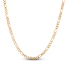 Thumbnail Image 1 of Solid Figaro Chain Necklace 14K Yellow Gold 22" 5.3mm