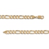 Thumbnail Image 2 of Solid Figaro Chain Necklace 14K Yellow Gold 22" 5.3mm