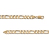 Thumbnail Image 3 of Solid Figaro Chain Necklace 14K Yellow Gold 22" 5.3mm