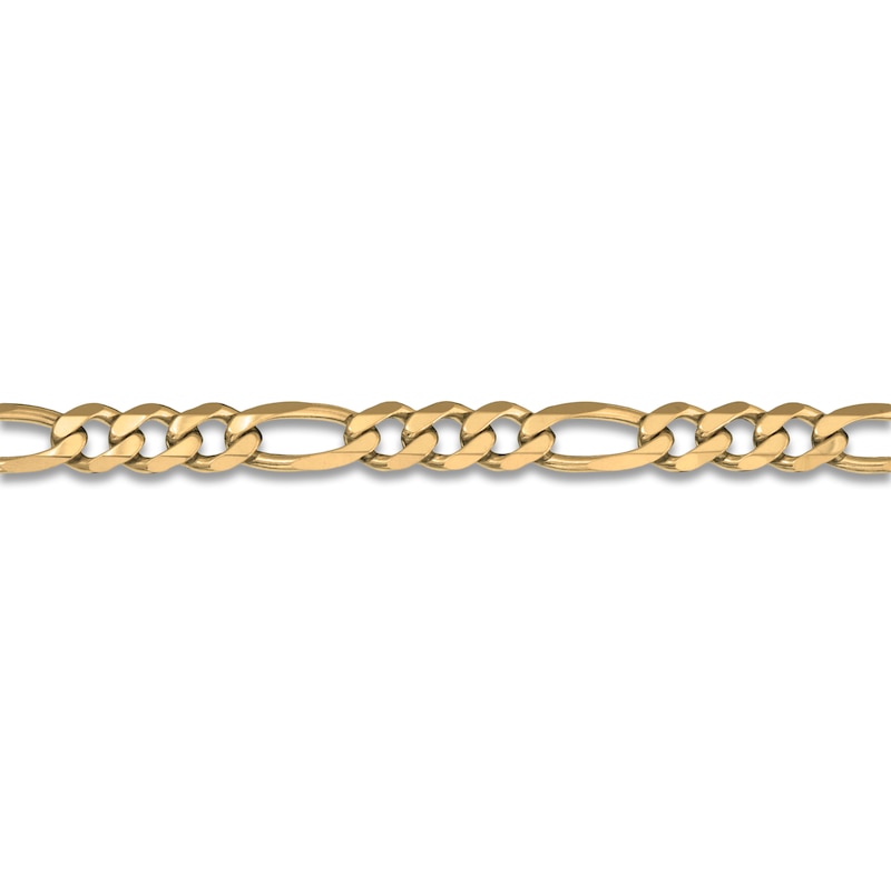 Main Image 4 of Solid Figaro Chain Necklace 14K Yellow Gold 22" 5.3mm