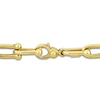 Thumbnail Image 2 of Diamond Link Necklace 1/2 ct tw Round 14K Yellow Gold 16"