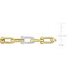 Thumbnail Image 3 of Diamond Link Necklace 1/2 ct tw Round 14K Yellow Gold 16"