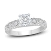 Thumbnail Image 1 of Diamond Milgrain Engagement Ring 1-1/5 ct tw Round 14K White Gold
