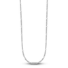Thumbnail Image 1 of Solid Figaro Chain Necklace Platinum 30" 2.5mm