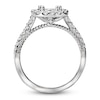 Thumbnail Image 1 of Diamond Engagement Ring Setting 1/2 ct tw Round Platinum