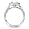 Thumbnail Image 2 of Diamond Engagement Ring Setting 1/2 ct tw Round Platinum