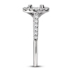 Thumbnail Image 3 of Diamond Engagement Ring Setting 1/2 ct tw Round Platinum