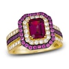 Thumbnail Image 0 of Le Vian Natural Garnet & Diamond Ring 3/4 ct tw 14K Honey Gold