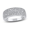 Thumbnail Image 1 of Multi-Row Diamond Anniversary Ring 3/4 ct tw 14K White Gold