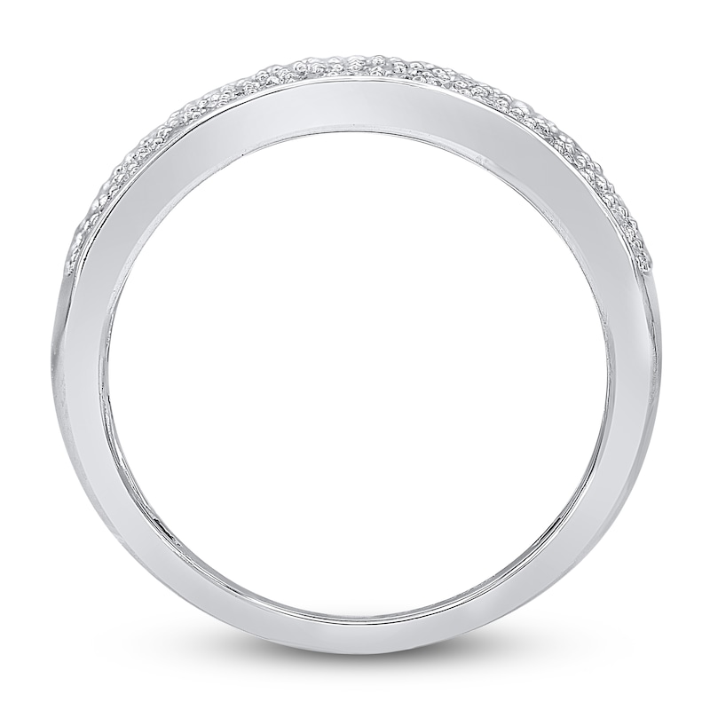 Main Image 2 of Multi-Row Diamond Anniversary Ring 3/4 ct tw 14K White Gold