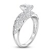Thumbnail Image 2 of Vintage-Style Oval/Round Diamond Engagement Ring 1-1/4 ct tw 14K White Gold