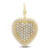 Thumbnail Image 0 of Charm'd by Lulu Frost Puffy Pavé Cultured Pearl Locket Charm 1 ct tw Diamonds 10K Yellow Gold