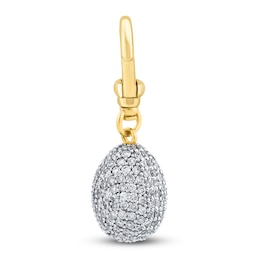 Charm'd by Lulu Frost New Beginnings Diamond Egg Charm 1 ct tw Diamonds 10K Two-Toned Gold