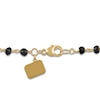 Thumbnail Image 2 of Charm'd by Lulu Frost Natural Black Spinel Bead Necklace 10K Yellow Gold 18"