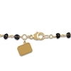 Thumbnail Image 1 of Charm'd by Lulu Frost Natural Black Spinel Bead Necklace 10K Yellow Gold 18.75"