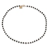 Thumbnail Image 2 of Charm'd by Lulu Frost Natural Black Spinel Bead Necklace 10K Yellow Gold 18.75"