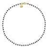 Thumbnail Image 4 of Charm'd by Lulu Frost Natural Black Spinel Bead Necklace 10K Yellow Gold 18"