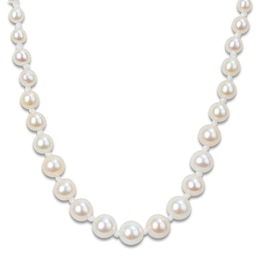 Charm'd by Lulu Frost Graduated Freshwater Cultured Pearl Necklace 10K Yellow Gold 18"