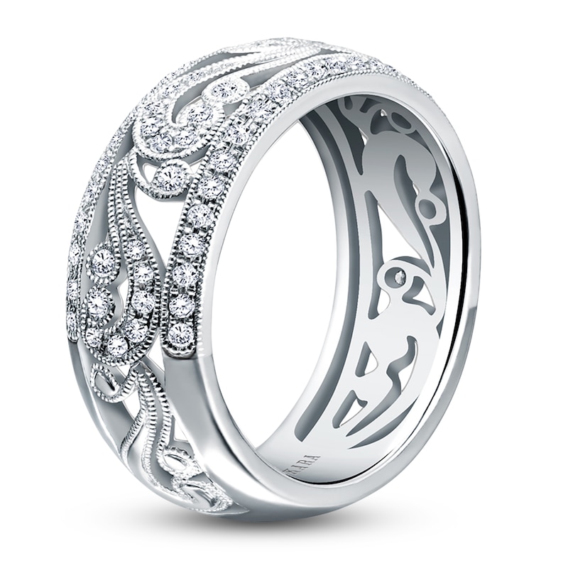 Main Image 2 of Kirk Kara Diamond Scroll Ring 3/8 ct tw 18K White Gold