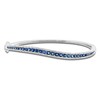 Thumbnail Image 1 of LALI Jewels Natural Blue Sapphire & Diamond Bangle Bracelet 1/2 ct tw 14K White Gold
