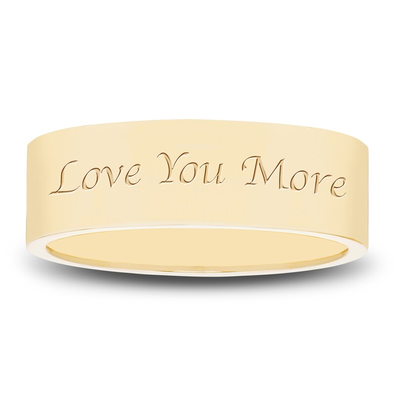 Main Image 1 of Men's Engravable Band 14K Yellow Gold 6.8mm