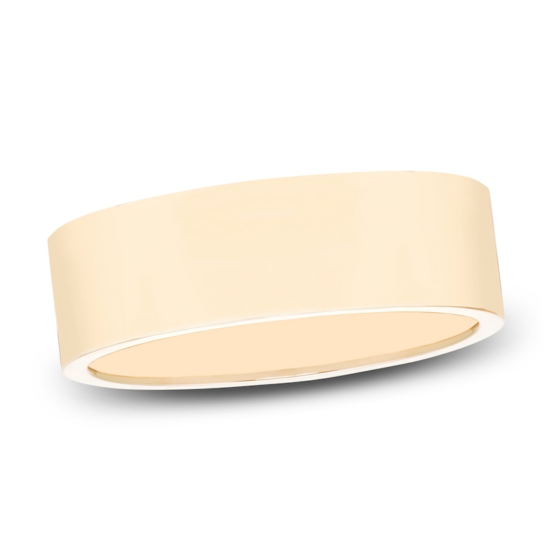 Main Image 3 of Men's Engravable Band 14K Yellow Gold 6.8mm