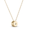 Thumbnail Image 3 of Certified Diamond Bezel-Set Solitaire Necklace 1/4 ct tw 14K Yellow Gold 18" (I1/I)