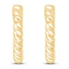 Thumbnail Image 1 of Children's Twist Hoop Earrings 14K Yellow Gold 10 x 1.83mm