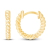 Thumbnail Image 2 of Children's Twist Hoop Earrings 14K Yellow Gold 10 x 1.83mm