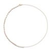 Thumbnail Image 1 of Children's Cultured Pearl, Pink Enamel & Diamond Accent Necklace 14K Yellow Gold 13"