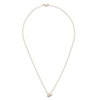 Thumbnail Image 2 of Children's Diamond Double Heart Necklace 1/20 ct tw 14K Yellow Gold 13"