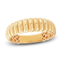 Puffed Flounce Ring 10K Yellow Gold 5.8MM