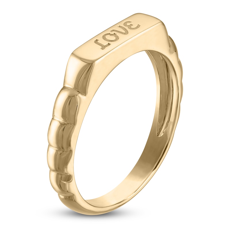 Main Image 2 of Engravable Stackable Ring 14K Yellow Gold